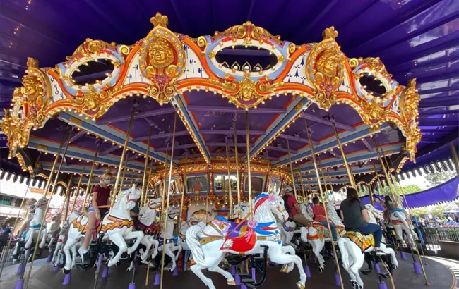 King Arthur Carousel Disneyland rebuilt by CW Industries in 90 days